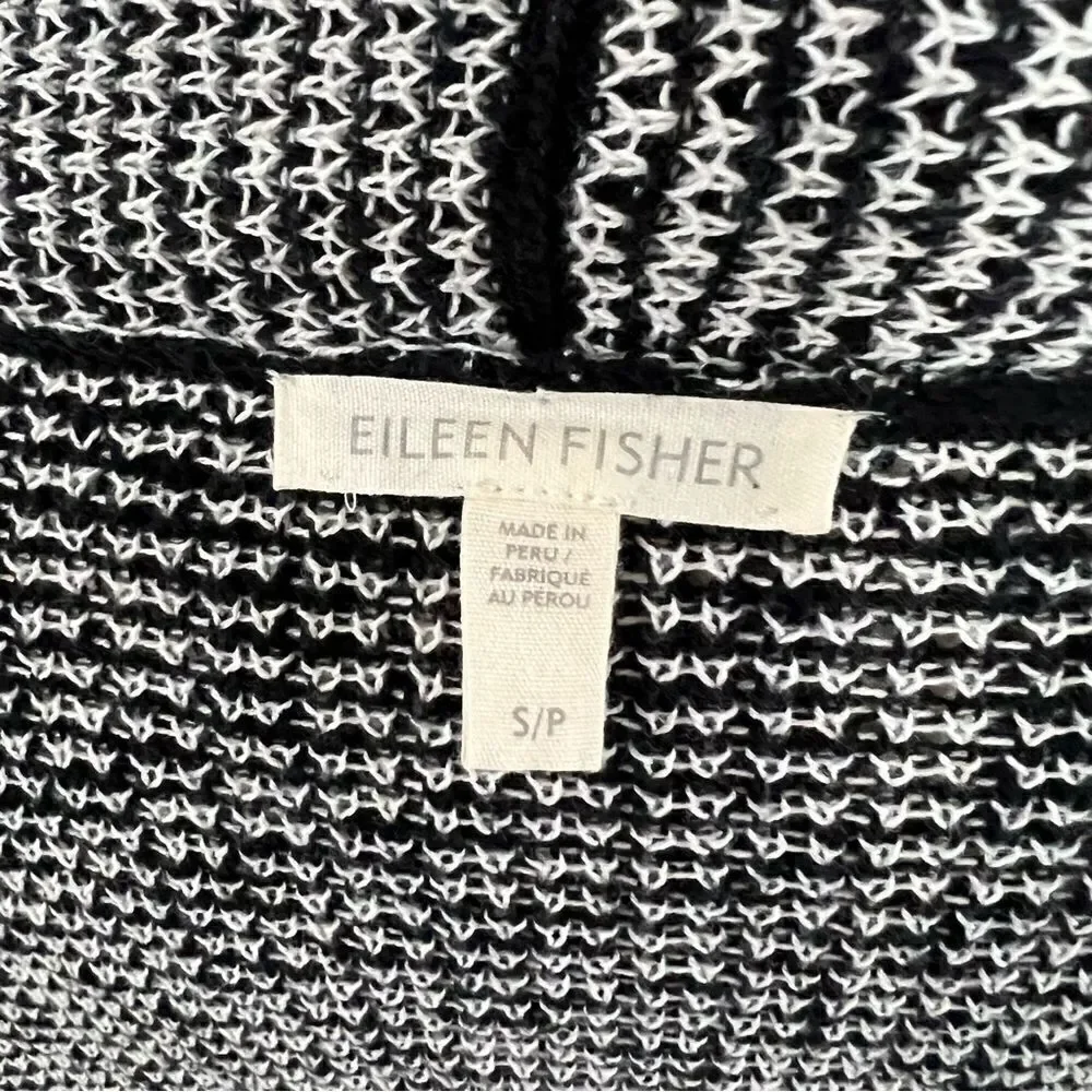Eileen Fisher Organic Cotton Reversible Cardigan Sweater Size Small